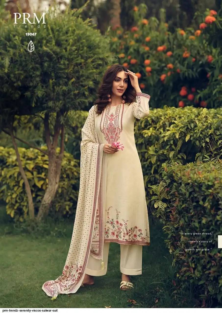 SERENITY By PRM TRENDZ 13063 To 13068 Series Stylish Beautiful Colourful PURE VISCOUS MAL CHANDERI Dresses At Wholesale Price